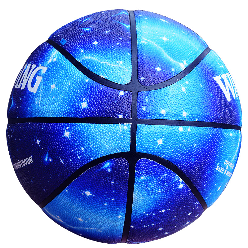 正品星空限量版篮球水泥地耐磨