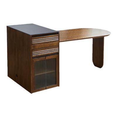 治木工坊岛台餐桌可伸缩