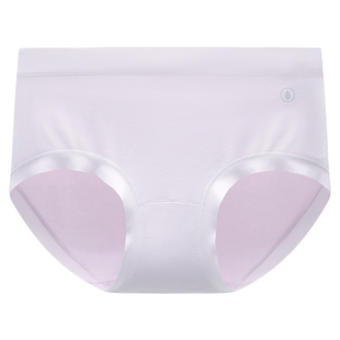 松山棉店60S新疆棉柔高腰女士纯棉底裆内裤7A抑菌中腰无痕三角裤