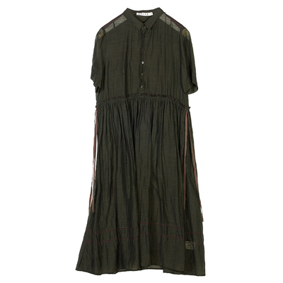 因为夏季新款抽绳短袖