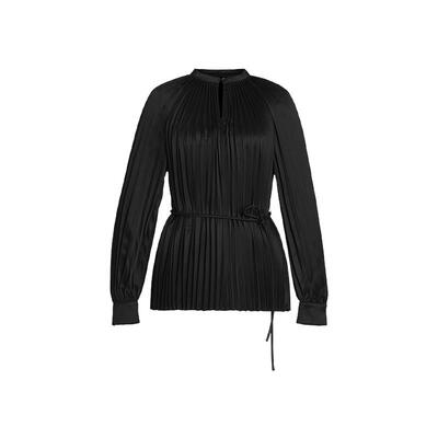 【精简衣橱】Marisfrolg玛丝菲尔春新款V领黑色长袖宽松上衣