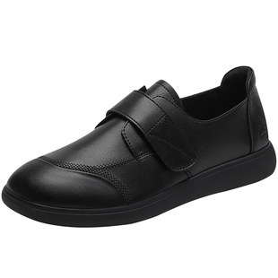 足力健旗舰店2025秋季新品舒适不累脚一脚蹬防滑平底乐福鞋女