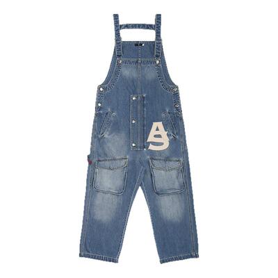 春季吊带裤背带裤设计师款美式