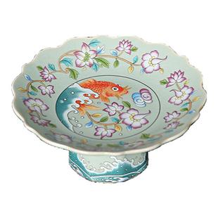 JOJO'S L. PD.紫泉涧.汝窑果盘复古中式供盘陶瓷茶点水果 | 文玩