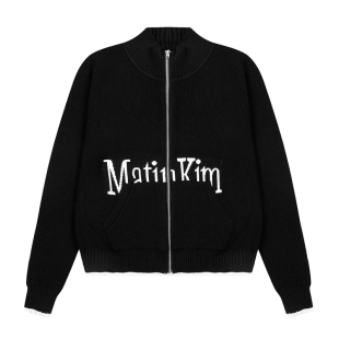 【官方现货】matin kim针织衫宁艺卓同款MK字母外套李帝努潮