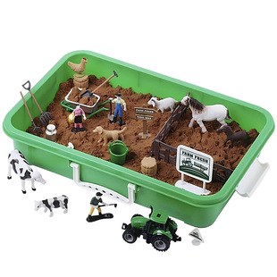外贸儿童益智农场主题感官盆玩具教具幼儿早教海洋沙盘游戏盆套装