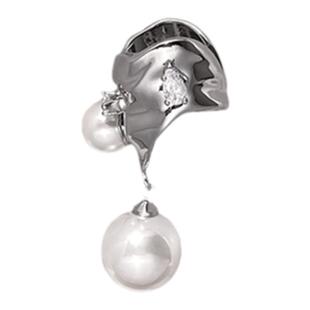 GMI珍珠锆石无耳洞耳夹女士原创小众高级感耳环冷淡风耳饰耳骨夹