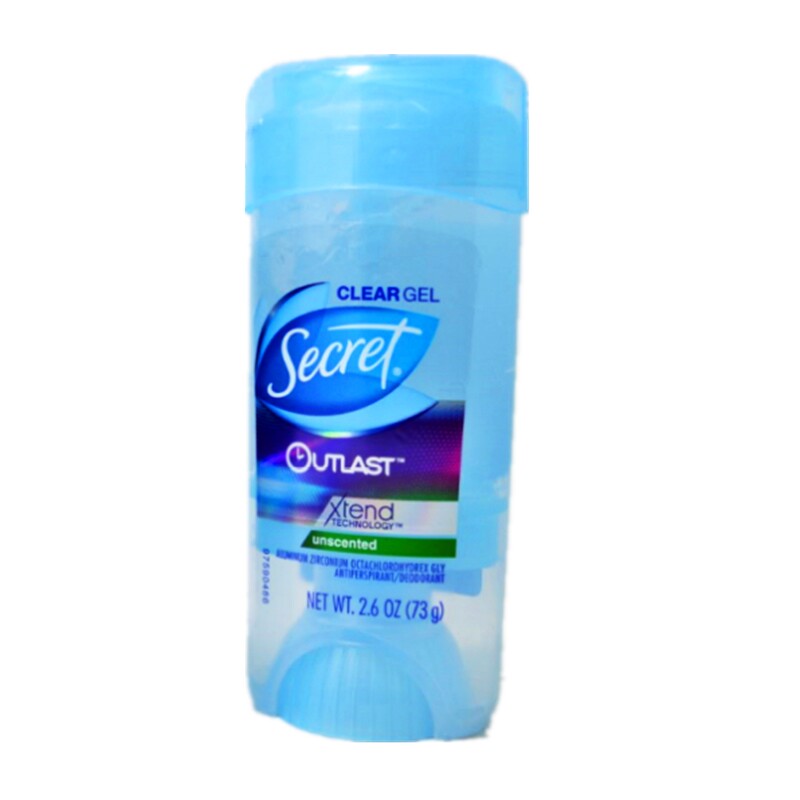 现货 美国进口Secret秘密啫喱止汗膏露香体膏去异味无味清香73克