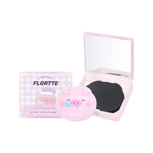 【新品】FLORTTE/花洛莉亚粉扑式吸油纸便携面部控油补妆自带镜子
