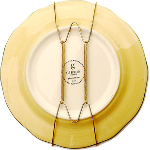 W形隐形装饰盘子金属挂钩弹簧钩子支架挂盘架子挂上墙铜抓钩金色