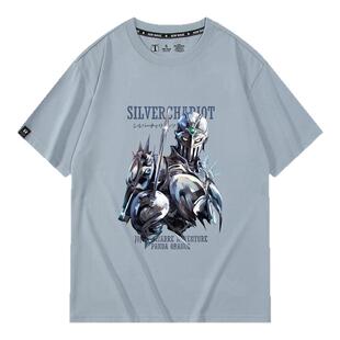 JOJO的奇妙冒险联名t恤星尘斗士简皮耶尔波鲁纳雷夫银色战车短袖