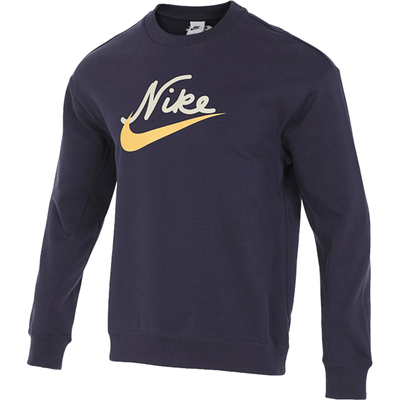 Nike/耐克官方正品当季男士圆领印花针织套头卫衣FV9513-555