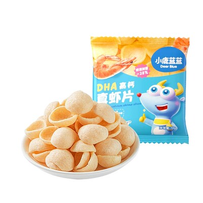小鹿蓝蓝DHA高钙虾片饼干