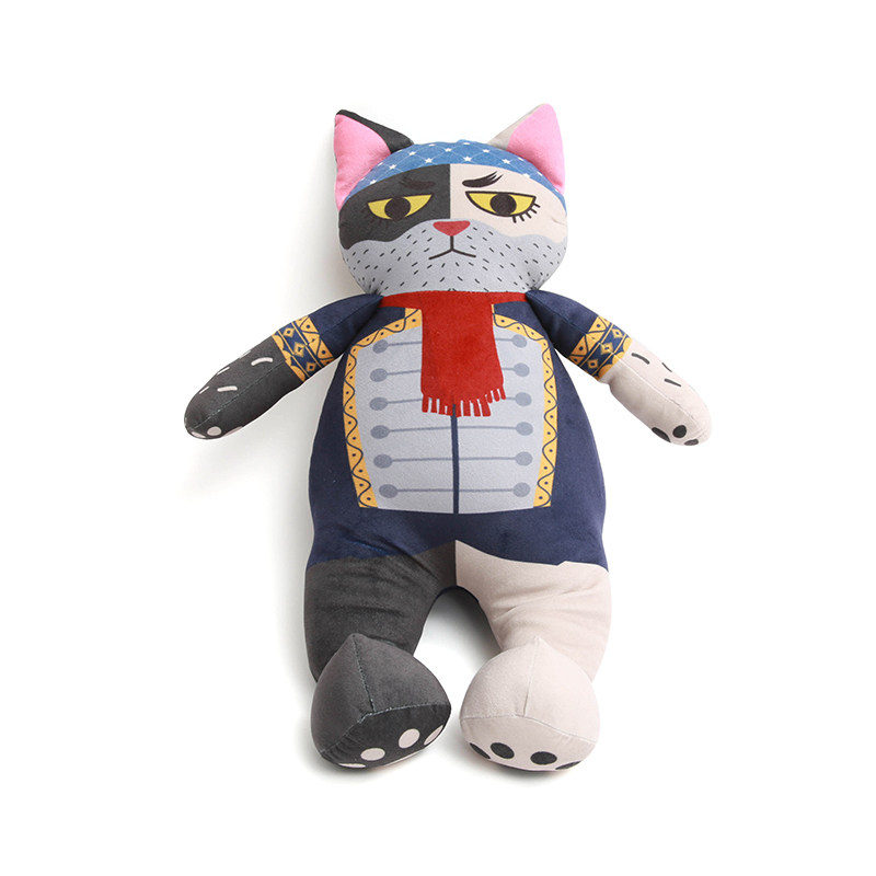 carihome可爱海盗猫咪玩偶公仔抱枕卡通毛绒抱枕靠垫创意生日礼物