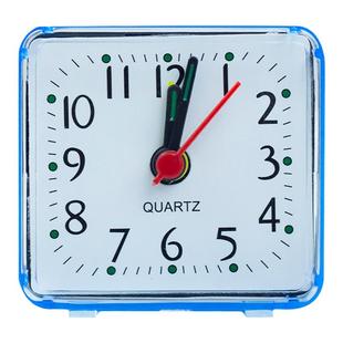 学生简约现代方形闹钟儿童可爱迷你闹钟小朋友学习认识玩具时钟表