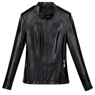 2025春秋装海宁真皮小皮衣女短款外套新款韩版修身大码上衣皮夹克