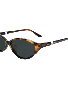 海伦凯勒小框猫眼珍珠墨镜