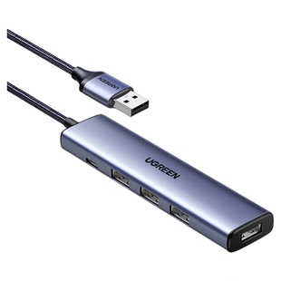 UGREEN绿联USB3.0分线器高速4口扩拓展坞HUB集线器USB适用笔记本