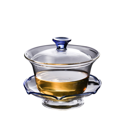 禾器玻璃盖碗家用茶碗台湾茶具