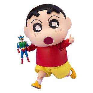 有货 万代 SHF 蜡笔小新 野原新之助 动感超人 可动手办