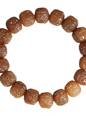 新疆和田玉且糖玉仿金刚菩提珠