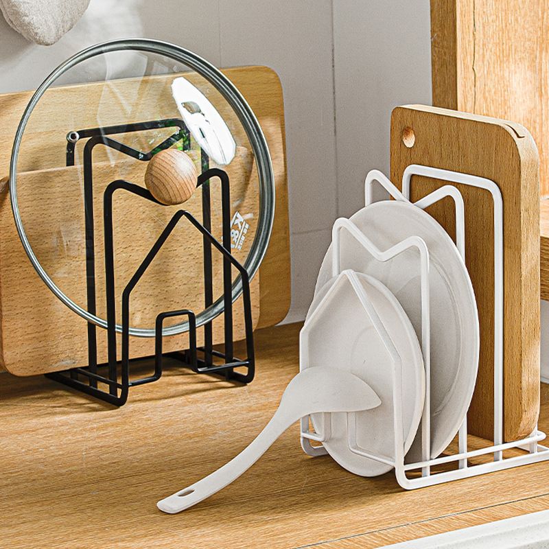 免打孔锅盖架置物架家用台面砧板架切菜板放置架锅铲托架子厨房