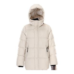 2024年冬季新款95白鸭绒短款小个子面包羽绒服女时尚连帽包臀修身