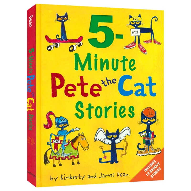 5 Minute Pete the Cat Stories 皮特猫5分钟绘本故事 图画书 英文原版进口儿童图书