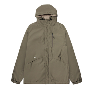 3M雪丽棉嘿马七作冬季日系复古男士连帽外套休闲加厚棉服宽松棉衣