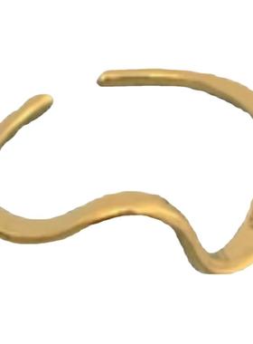 钛钢不掉色ins潮小众开口戒指