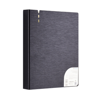 创易A4文件夹4孔D型活页夹100页奖状收集册学生用海报手幅11孔插页文件袋时尚荣誉证书营业执照资料册收纳夹