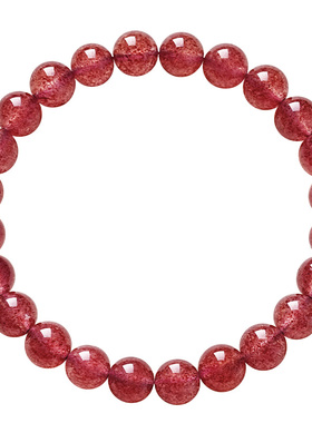 宫里上新草莓晶春桃笑手链