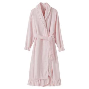 RoseTree睡袍女冬季珊瑚绒长款浴袍法兰绒加厚加绒新娘晨袍冬天