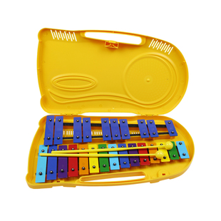 特价奥尔夫打击乐器25音铝板琴敲击钢片琴彩色琴片专业敲琴手桥琴