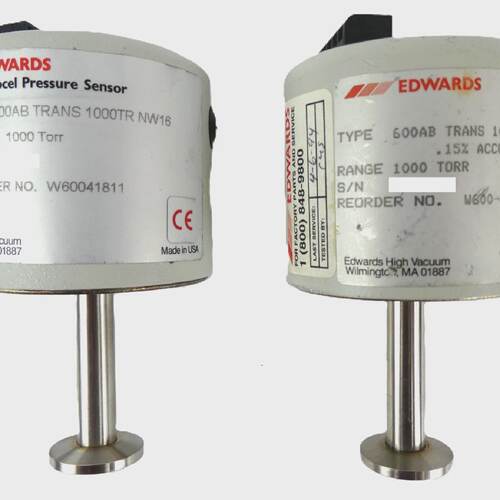 Edwards W60041811 Barocel Pressure Sensor 1000 Torr NW16 Lot