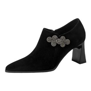 St&Sat/星期六女鞋高跟鞋25新款真皮爆款鞋子春秋小皮鞋夏季单鞋