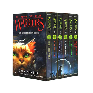 猫武士一部曲 预言开始 1-6册英文原版青少年小说Warriors The Complete First Series儿童冒险读物The Prophecies Begin桥梁书kj