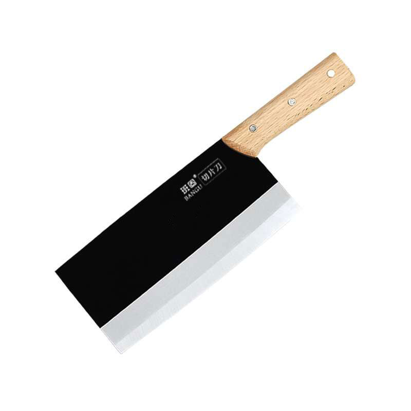 班固菜刀家用老式铁刀厨师专用切片刀锋利厨房切肉切菜刀具正品