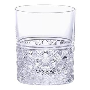 【节日礼物】KAGAMI江户切子威士忌杯水晶玻璃酒杯子八角笼目纹