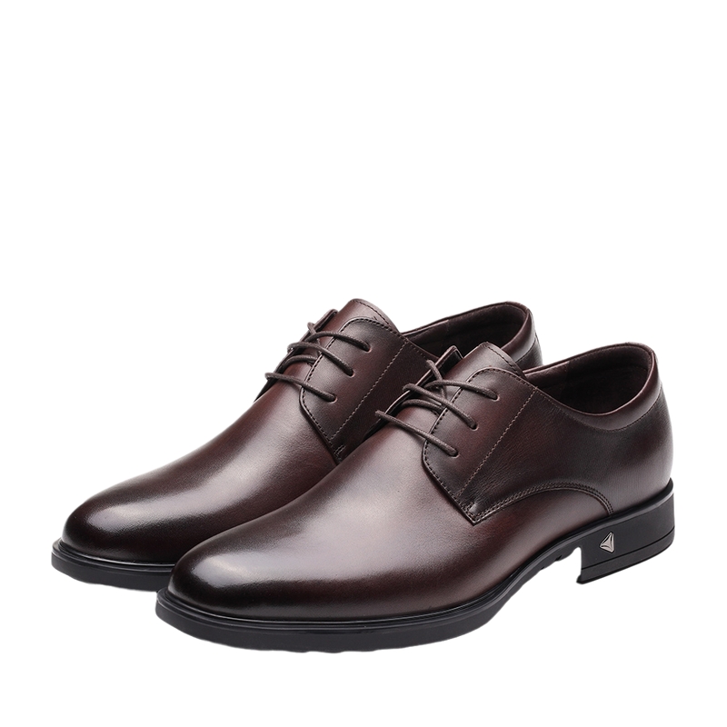 [经典款定制]森达英伦商务正装真皮男鞋新郎鞋婚鞋大小码胖瘦脚