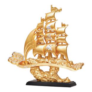 一帆风顺帆船摆件轻奢高档客厅玄关办公室高级感小众开业乔迁礼物