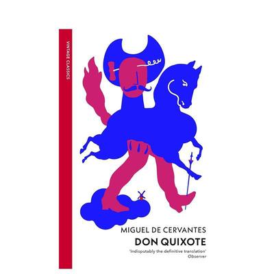 【预售】堂吉诃德英文文学小说Miguel De Cervantes进口原版书平装14岁以上Don QuixoteVintage (UK)