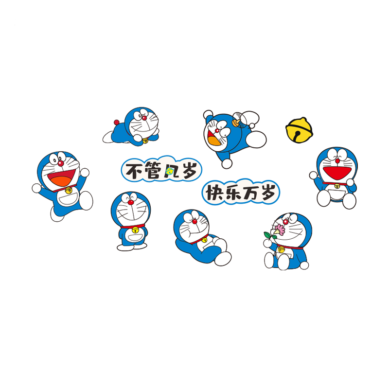 儿童房卧室床头卡通机器猫