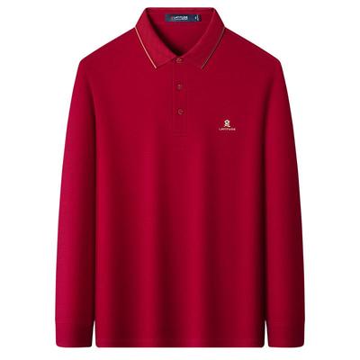 梦特娇男士纯色Polo衫商务休闲