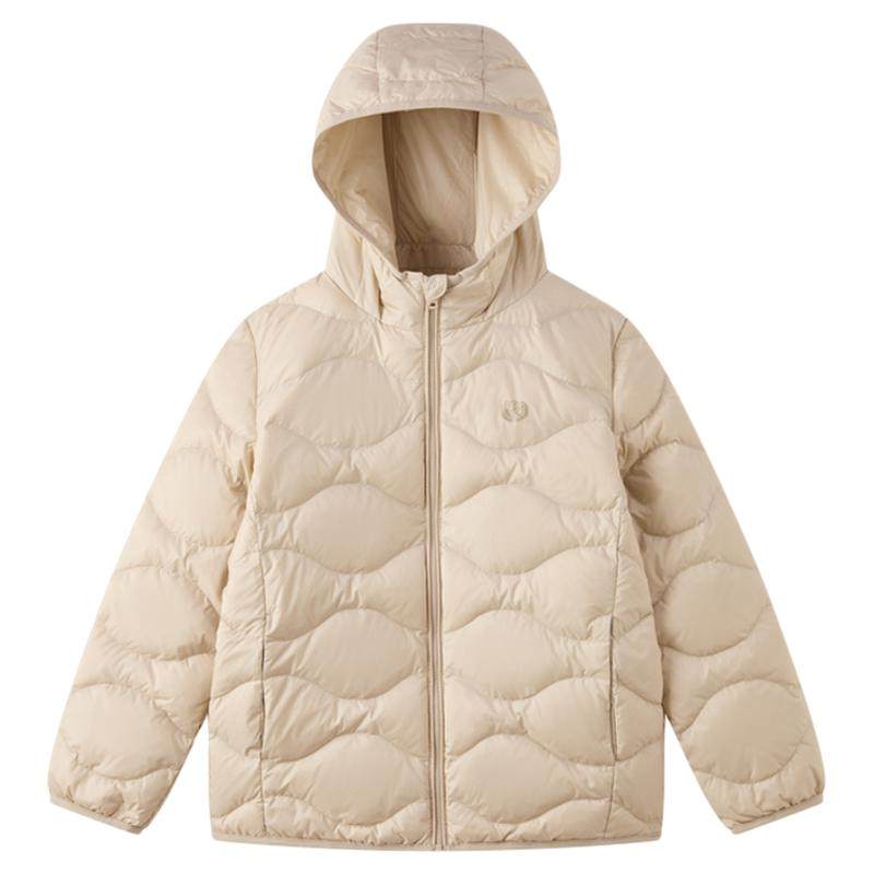 【三防】eland kids衣恋童装男童女童羽绒服冬季休闲轻感连帽外套