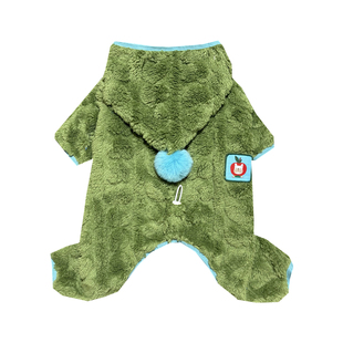 宠物秋冬法斗巴哥双面绒四脚衣打底衫斗牛犬棉服小狗加厚外套衣服