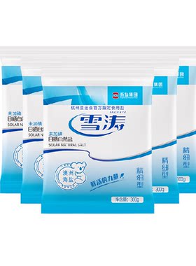 雪涛未加碘日晒海盐中粗食盐家用