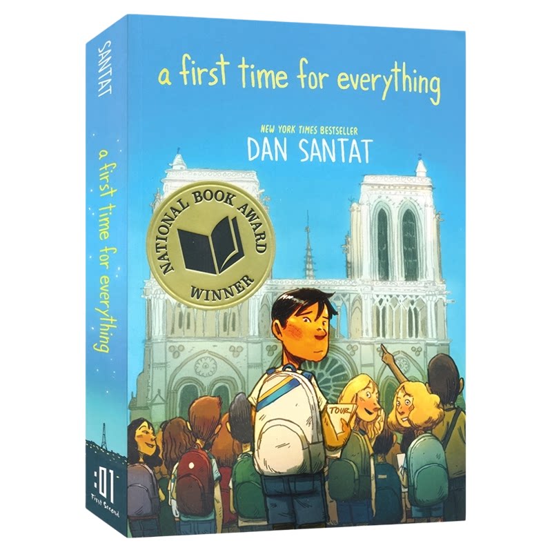 A First Time for Everything 凡事都有第一次 丹·桑塔 凯迪克奖得主 2024年金风筝奖中级小说奖 青少年成长故事全彩漫画英文原版