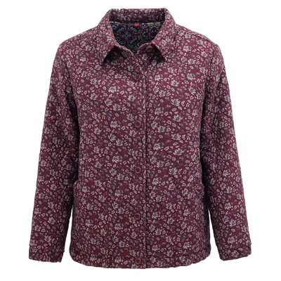 中老年妈妈秋冬外套女夹棉薄棉衣