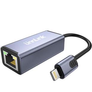 优联 适用苹果手机lightning转网口接网线转换器iPhone以太网连接去iPad网卡平板笔记本电脑直连网络直播游戏